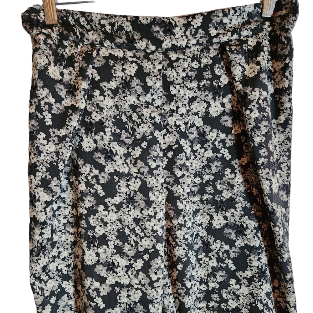 Zara Trafaluc Grey Floral Joggers w Pockets Size M - Picture 4 of 8